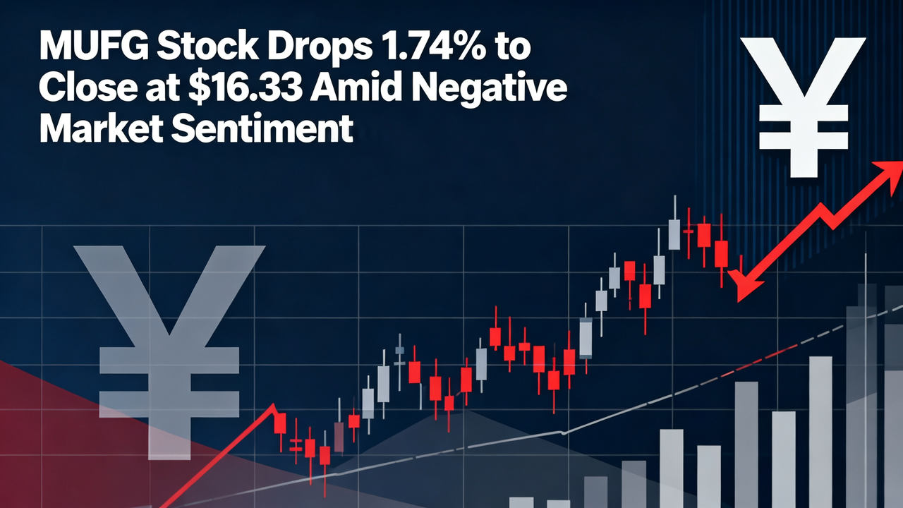 MUFG Stock Drops 1.74% to Close at $16.33 Amid Negative Market Sentiment