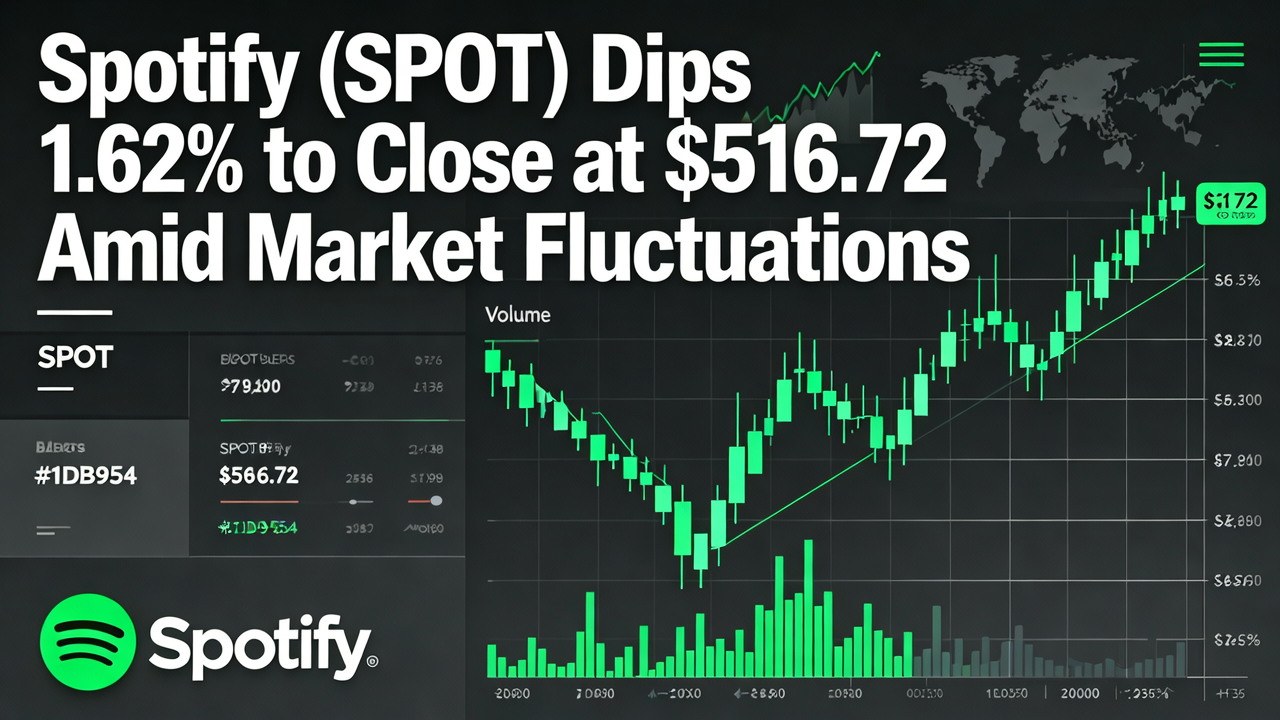 Spotify (SPOT) Dips 1.62% to Close at $516.72 Amid Market Fluctuations