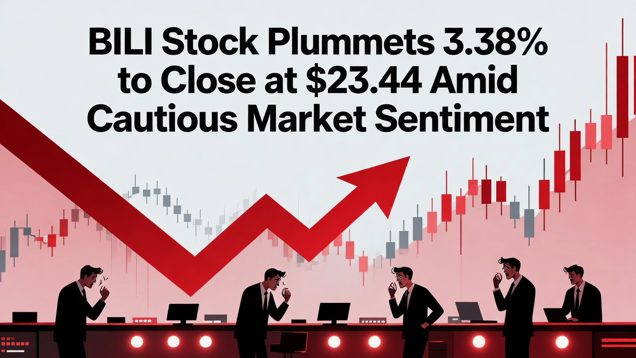 BILI Stock Plummets 3.38% to Close at $23.44 Amid Cautious Market Sentiment