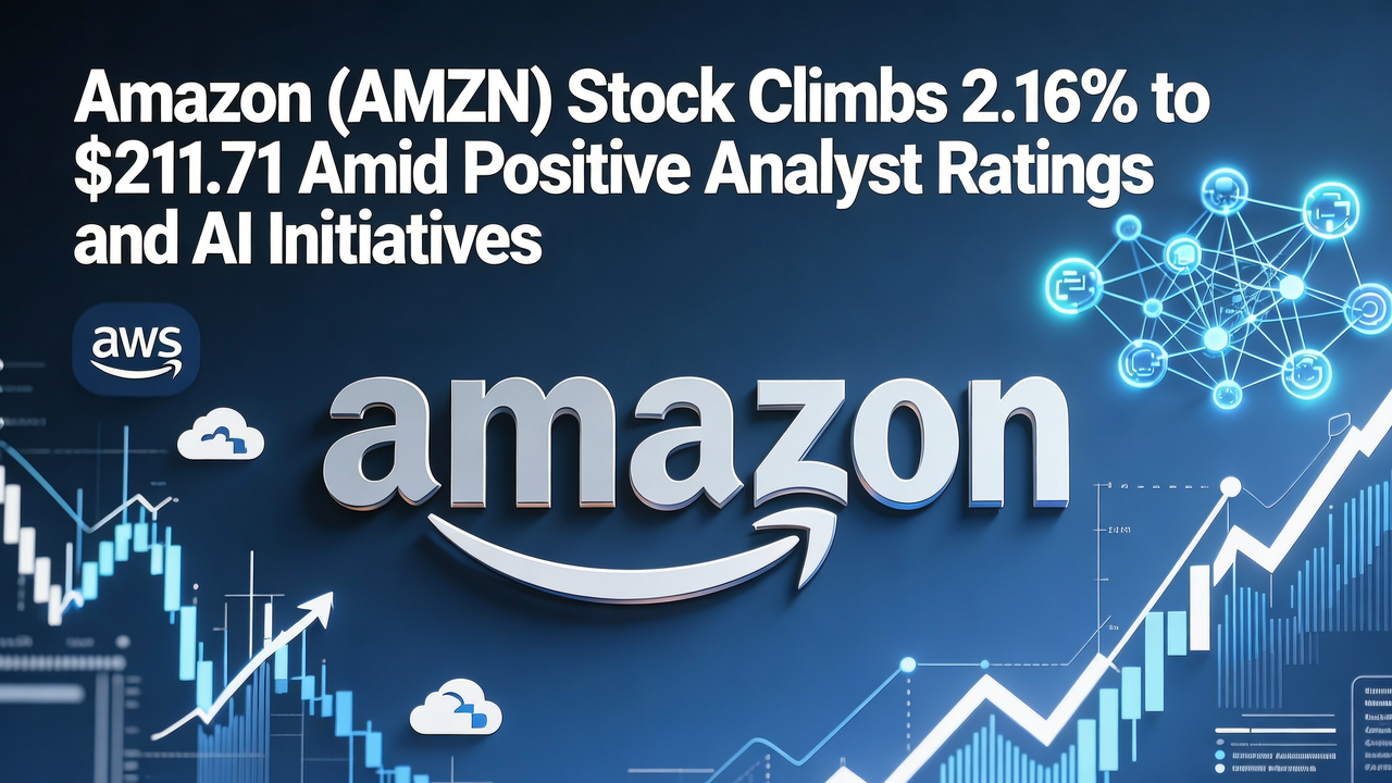 Amazon (AMZN) Stock Climbs 2.16% to $211.71 Amid Positive Analyst Ratings and AI Initiatives