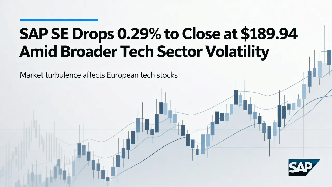 SAP SE Drops 0.29% to Close at $189.94 Amid Broader Tech Sector Volatility