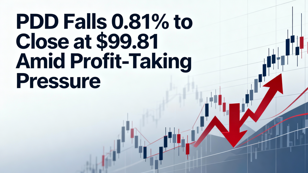 PDD Falls 0.81% to Close at $99.81 Amid Profit-Taking Pressure