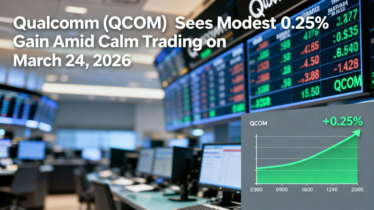 Qualcomm (QCOM) Sees Modest 0.25% Gain Amid Calm Trading on March 24, 2026