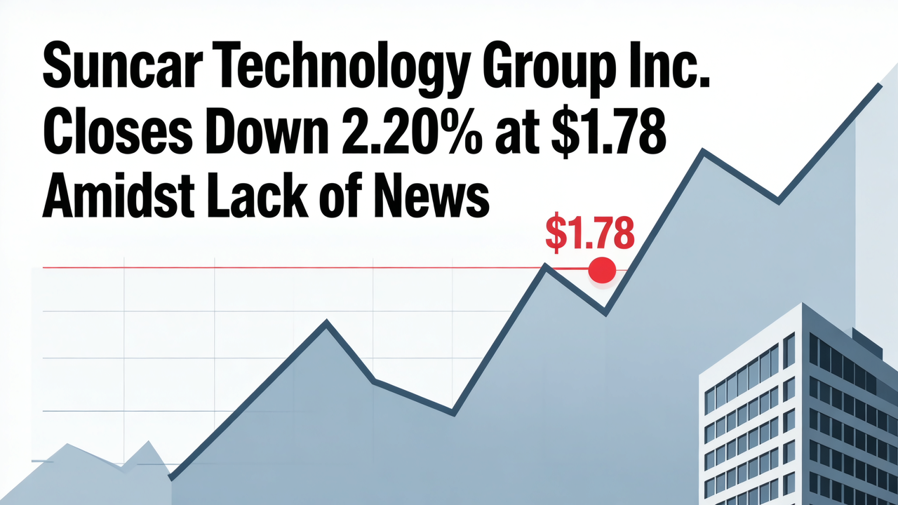 Suncar Technology Group Inc. Closes Down 2.20% at $1.78 Amidst Lack of News