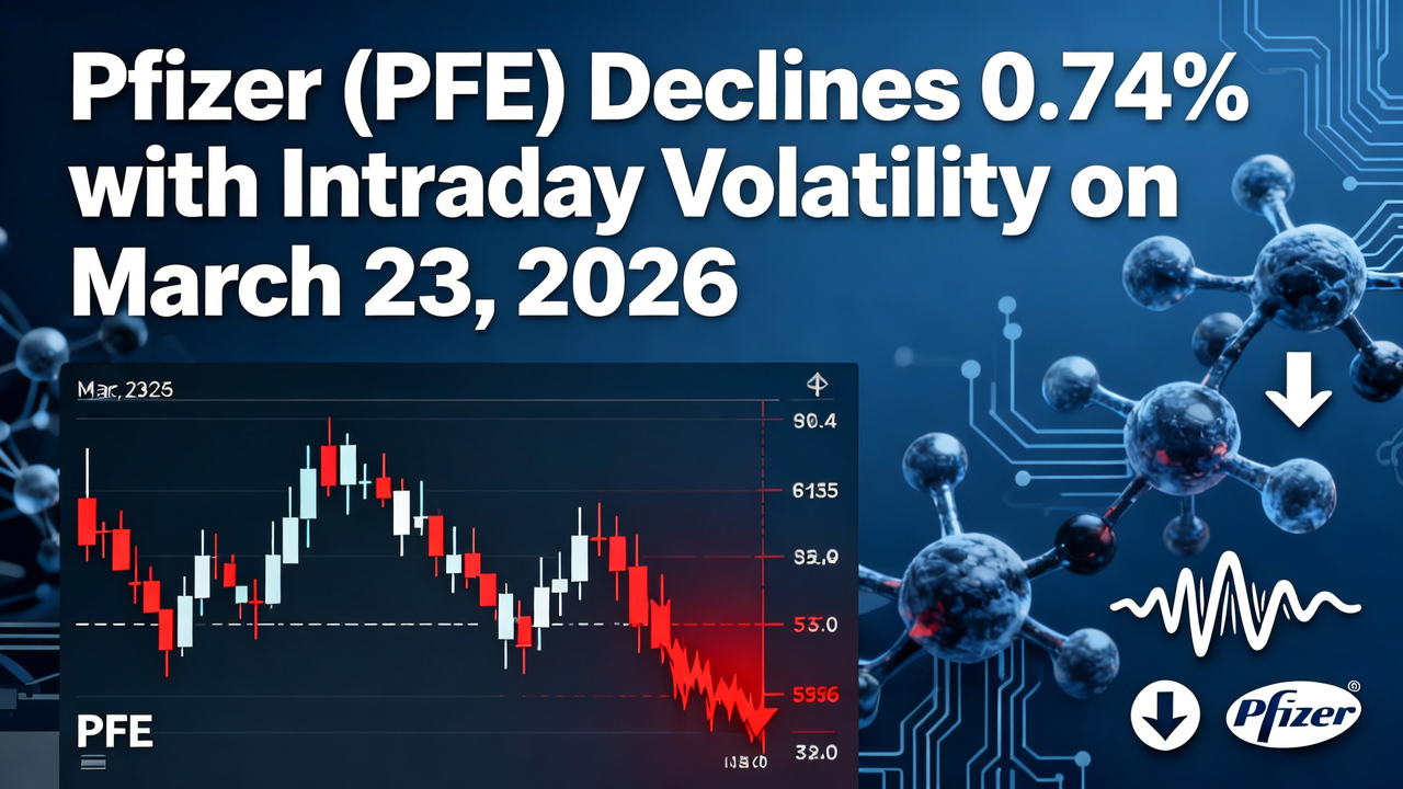 Pfizer (PFE) Declines 0.74% with Intraday Volatility on March 23, 2026