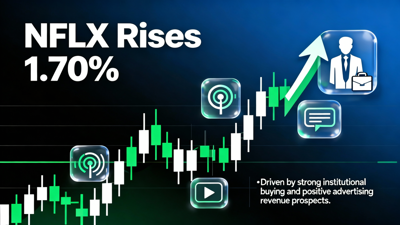 NFLX Rises 1.70% on Strong Institutional Buying and Positive Advertising Revenue Prospects