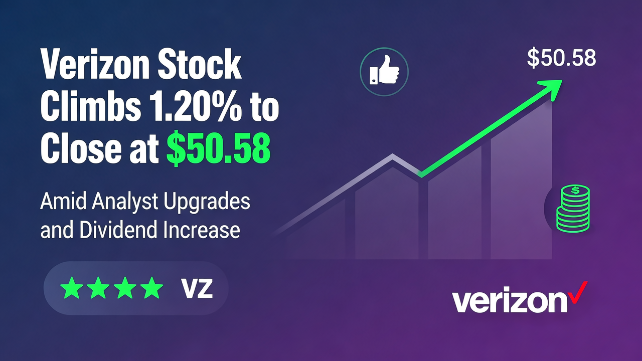 Verizon Stock Climbs 1.20% to Close at $50.58 Amid Analyst Upgrades and Dividend Increase