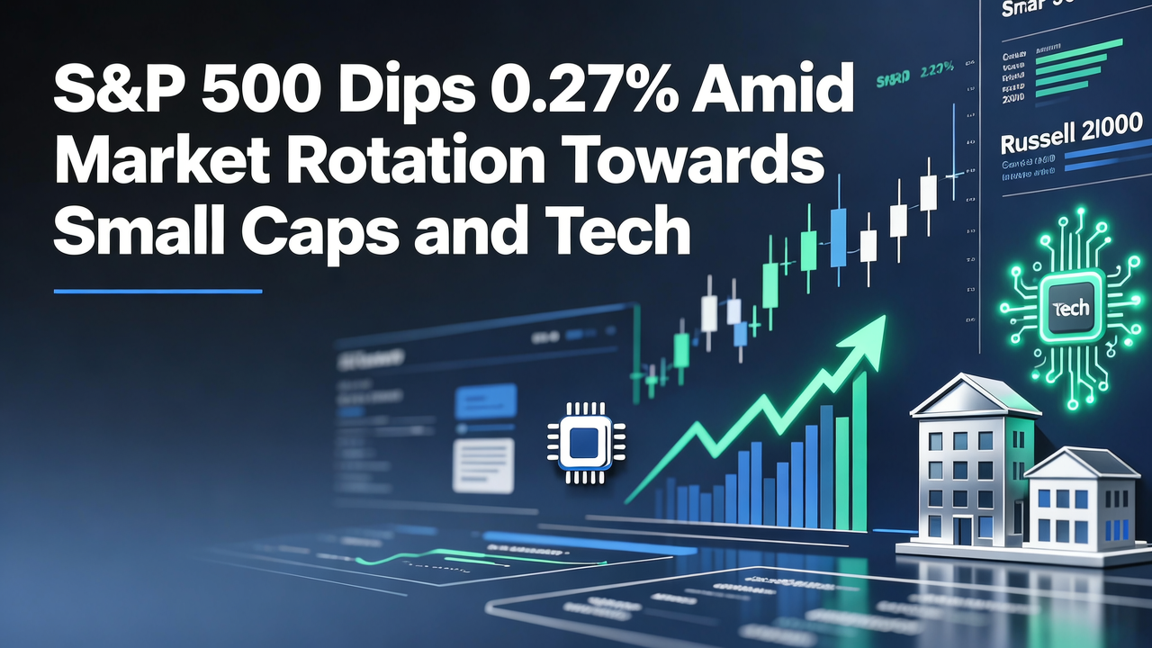 S&P 500 Dips 0.27% Amid Market Rotation Towards Small Caps and Tech