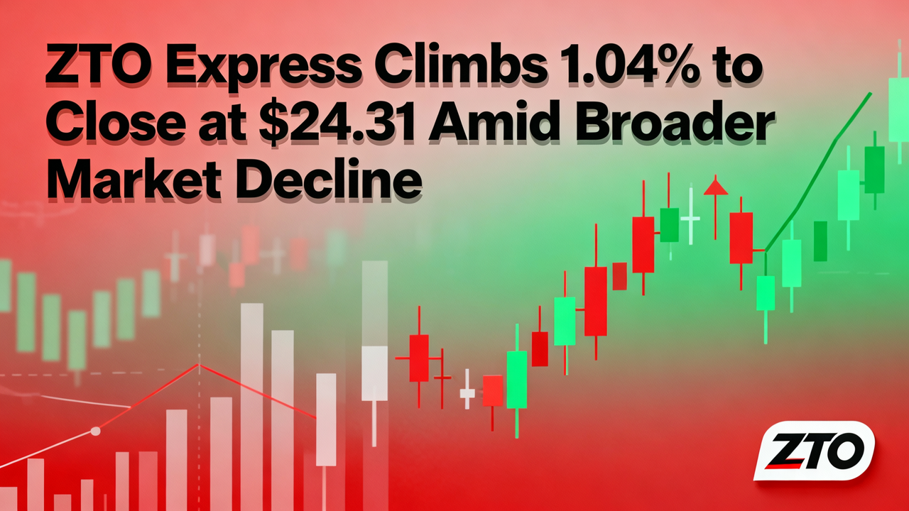 ZTO Express Climbs 1.04% to Close at $24.31 Amid Broader Market Decline