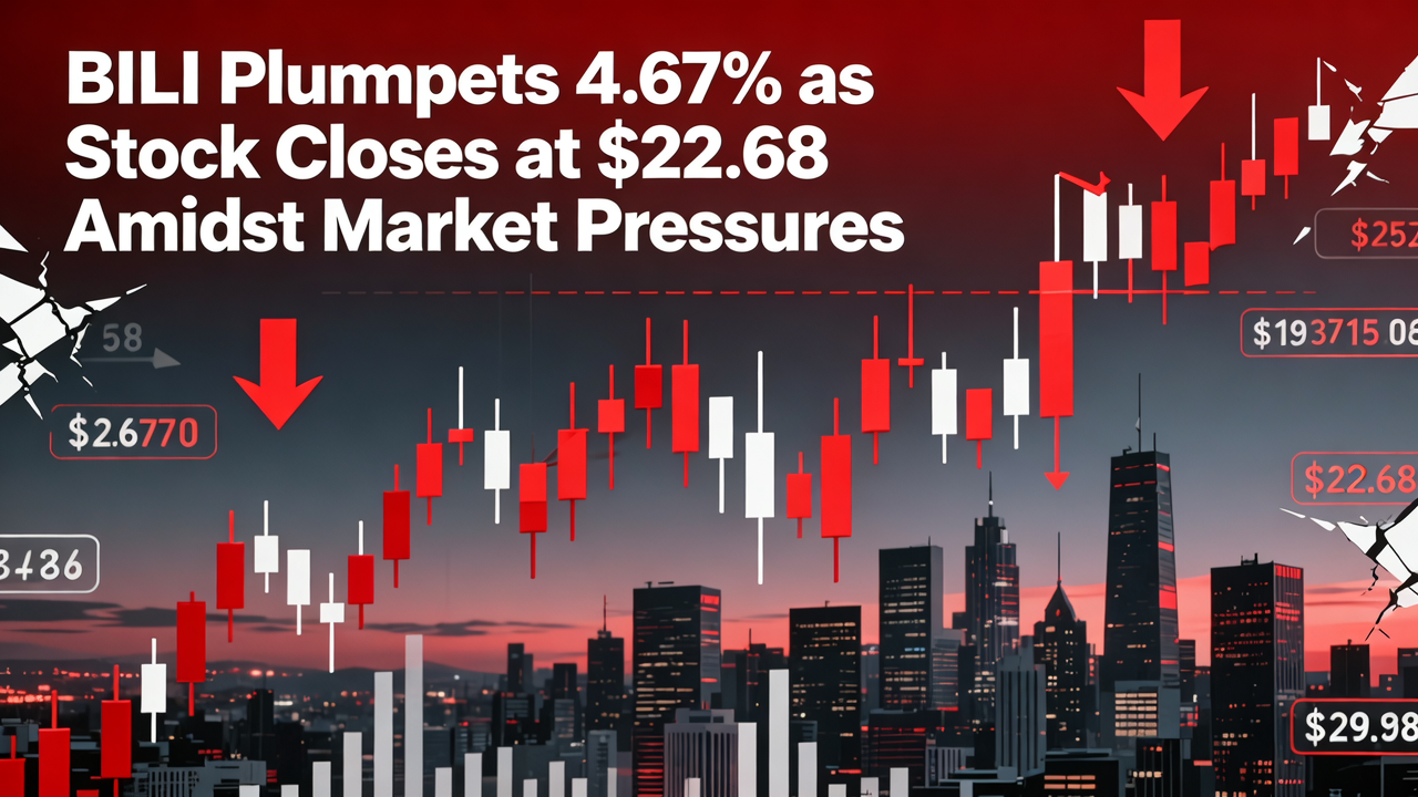 BILI Plummets 4.67% as Stock Closes at $22.68 Amidst Market Pressures