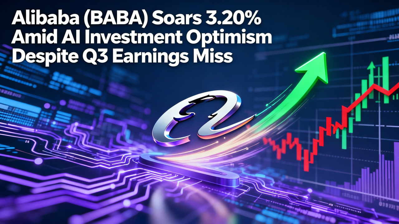 Alibaba (BABA) Soars 3.20% Amid AI Investment Optimism Despite Q3 Earnings Miss