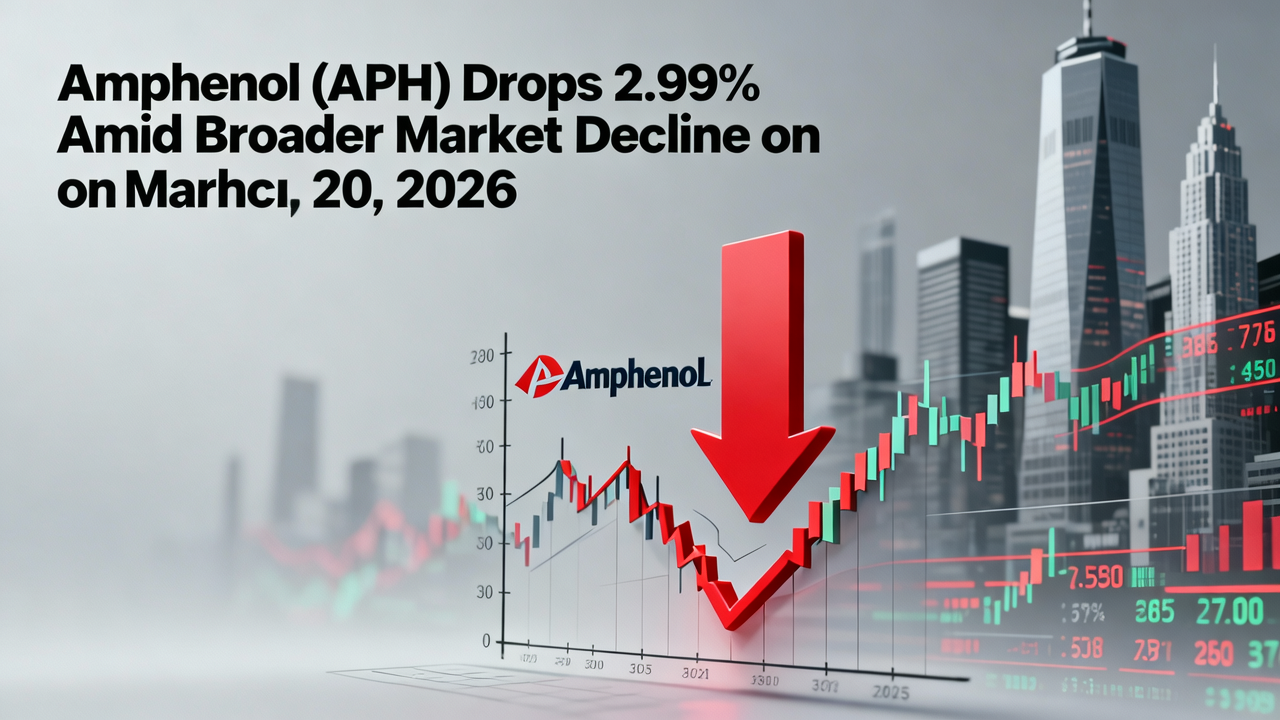Amphenol (APH) Drops 2.99% Amid Broader Market Decline on March 20, 2026