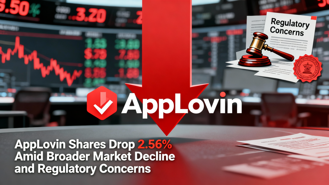 Applovin Shares Drop 2.56% Amid Broader Market Decline and Regulatory Concerns