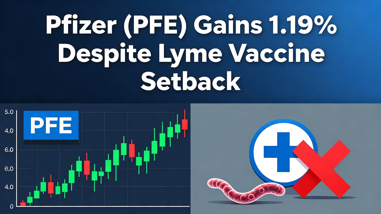 Pfizer (PFE) Gains 1.19% Despite Lyme Vaccine Setback