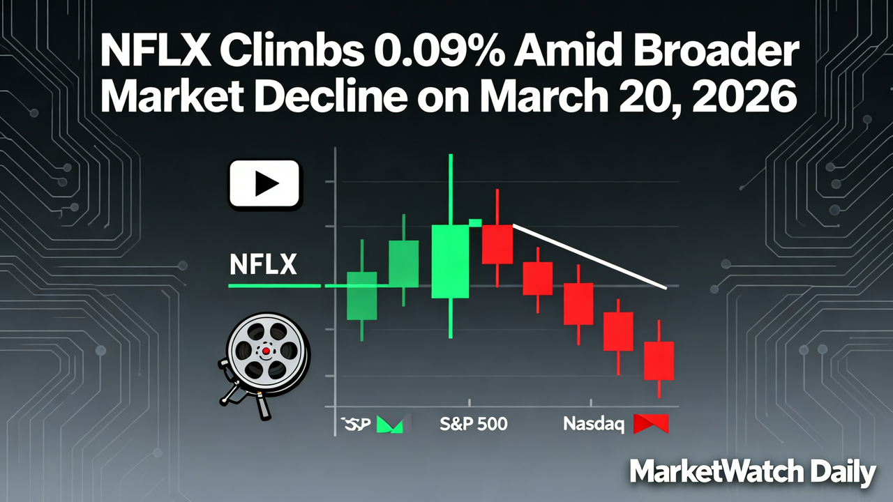 NFLX Climbs 0.09% Amid Broader Market Decline on March 20, 2026