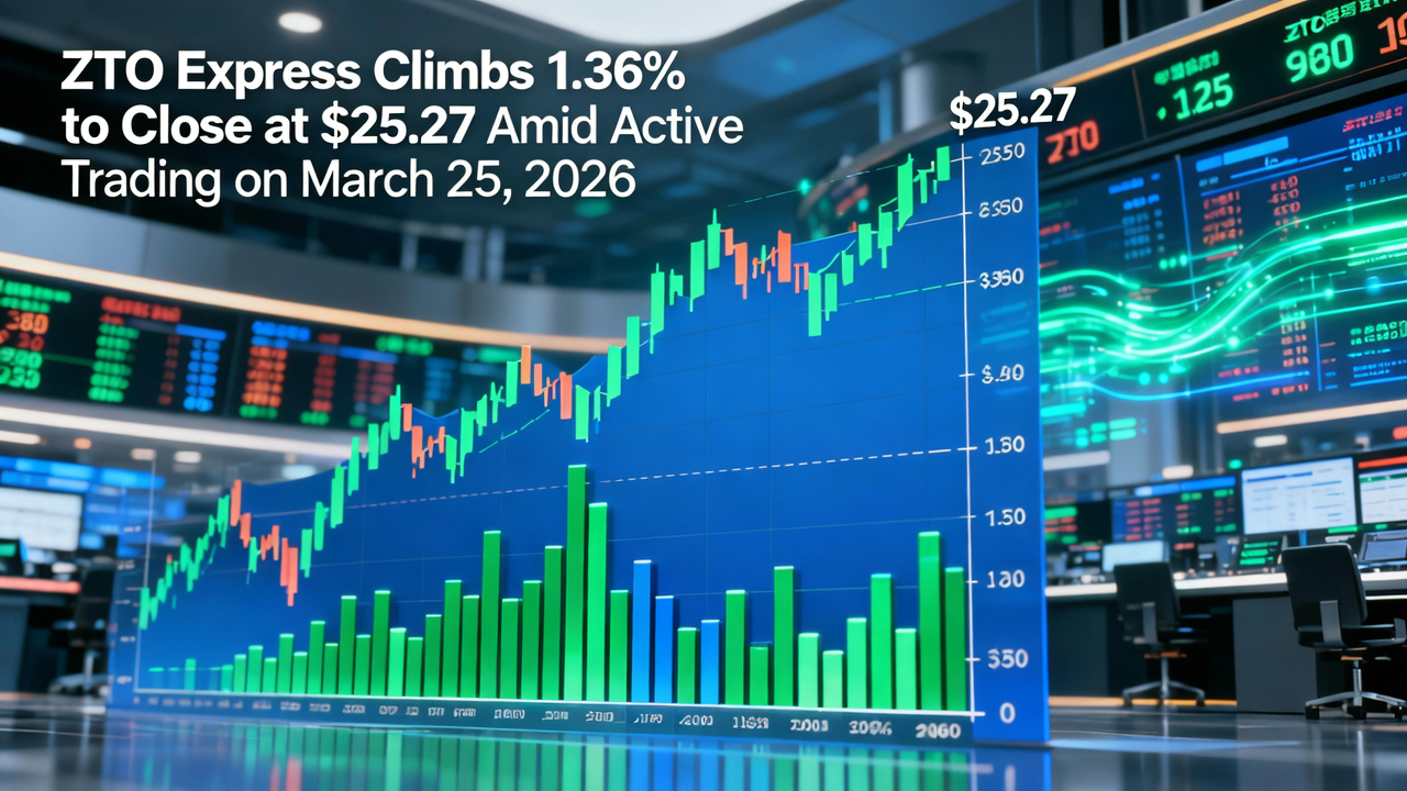ZTO Express Climbs 1.36% to Close at $25.27 Amid Active Trading on March 25, 2026