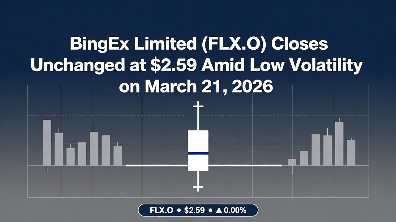BingEx Limited (FLX.O) Closes Unchanged at $2.59 Amid Low Volatility on March 21, 2026