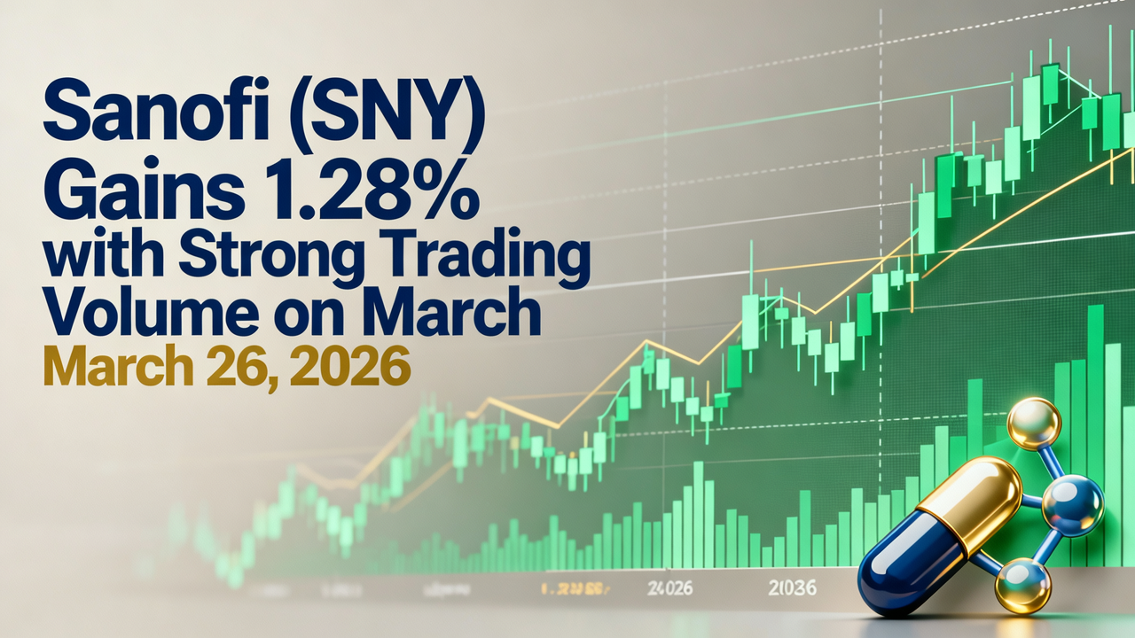 Sanofi (SNY) Gains 1.28% with Strong Trading Volume on March 26, 2026
