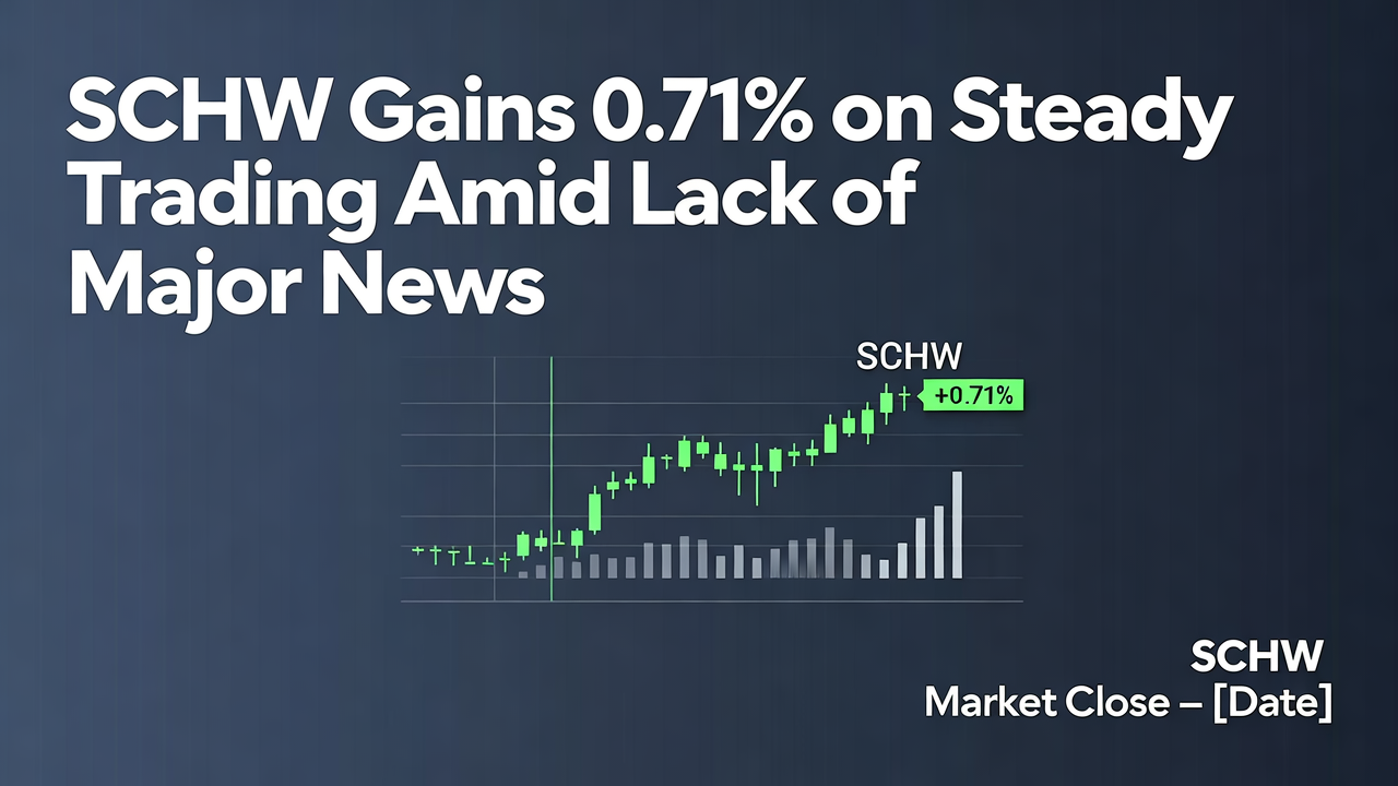 SCHW Gains 0.71% on Steady Trading Amid Lack of Major News