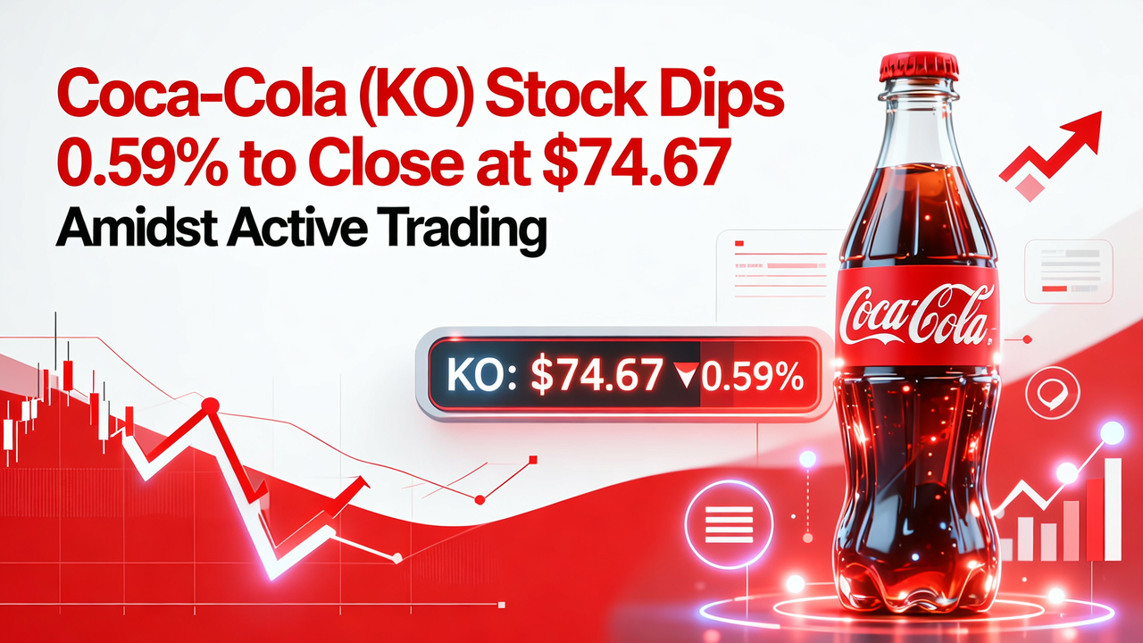Coca-Cola (KO) Stock Dips 0.59% to Close at $74.67 Amidst Active Trading