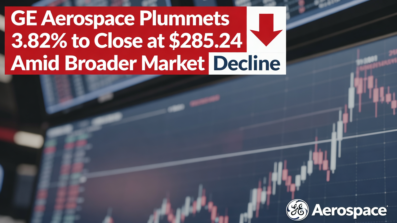 GE Aerospace Plummets 3.82% to Close at $285.24 Amid Broader Market Decline