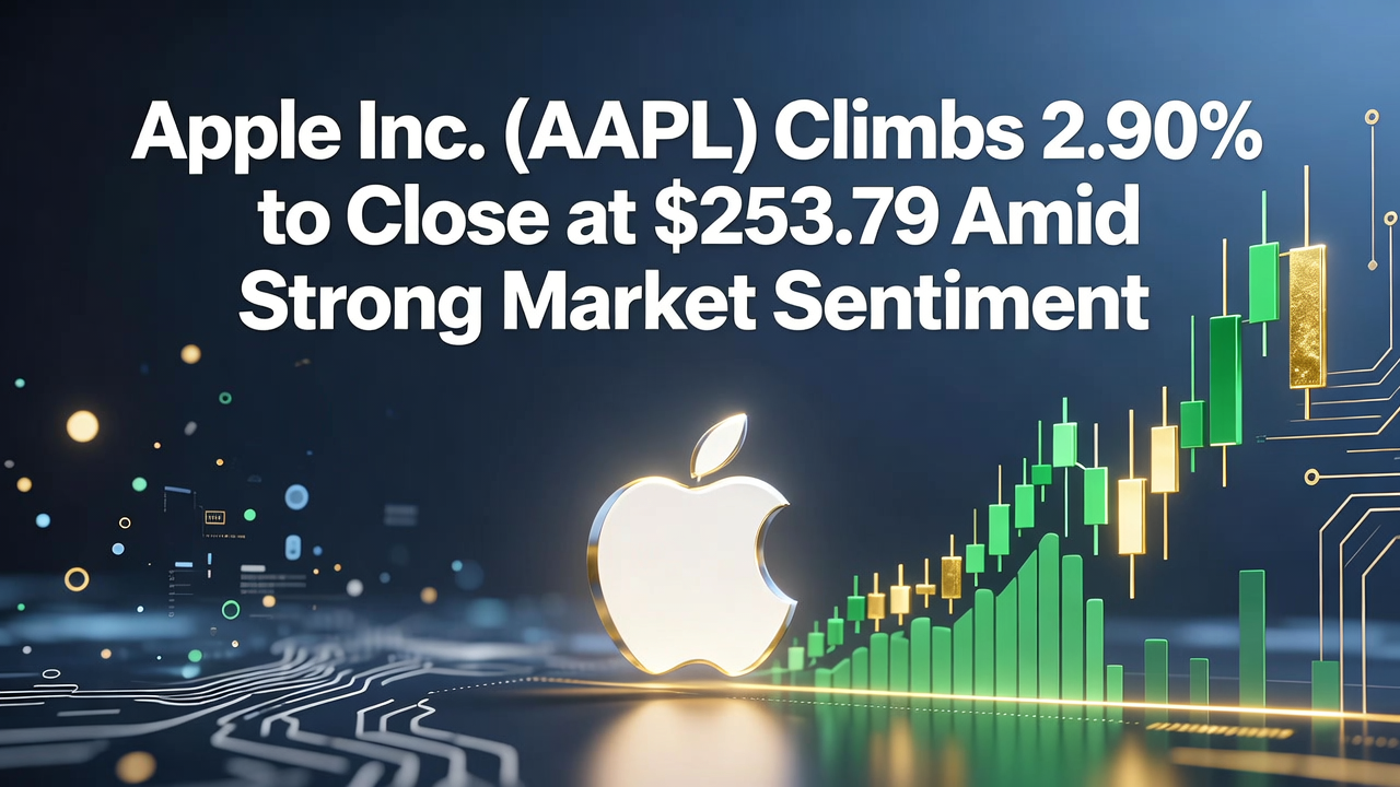 Apple Inc. (AAPL) Climbs 2.90% to Close at $253.79 Amid Strong Market Sentiment