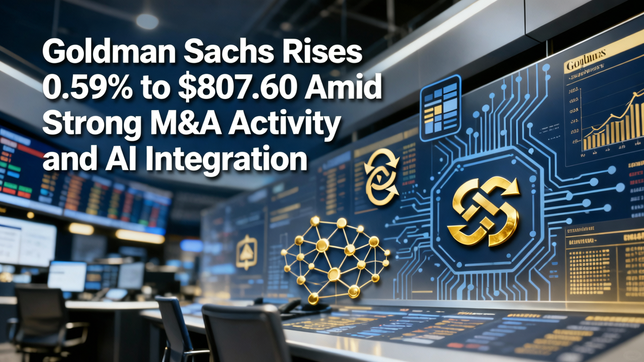 Goldman Sachs Rises 0.59% to $807.60 Amid Strong M&A Activity and AI Integration