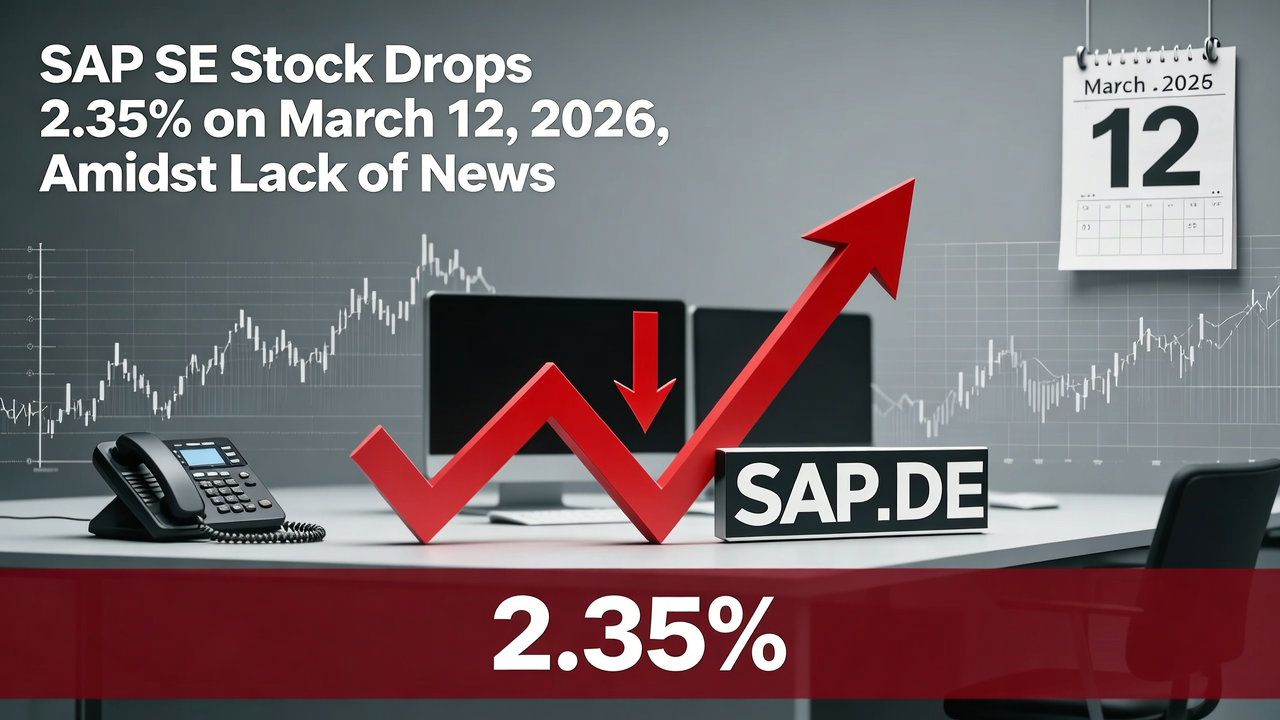 SAP SE Stock Drops 2.35% on March 12, 2026, Amidst Lack of News