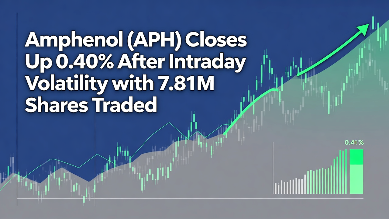 Amphenol (APH) Closes Up 0.40% After Intraday Volatility with 7.81M Shares Traded
