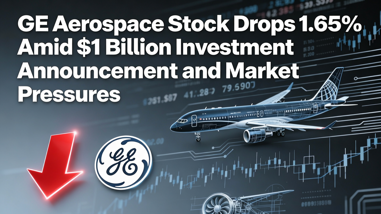 GE Aerospace Stock Drops 1.65% Amid $1 Billion Investment Announcement and Market Pressures