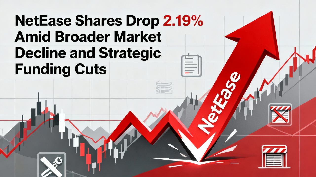NetEase Shares Drop 2.19% Amid Broader Market Decline and Strategic Funding Cuts