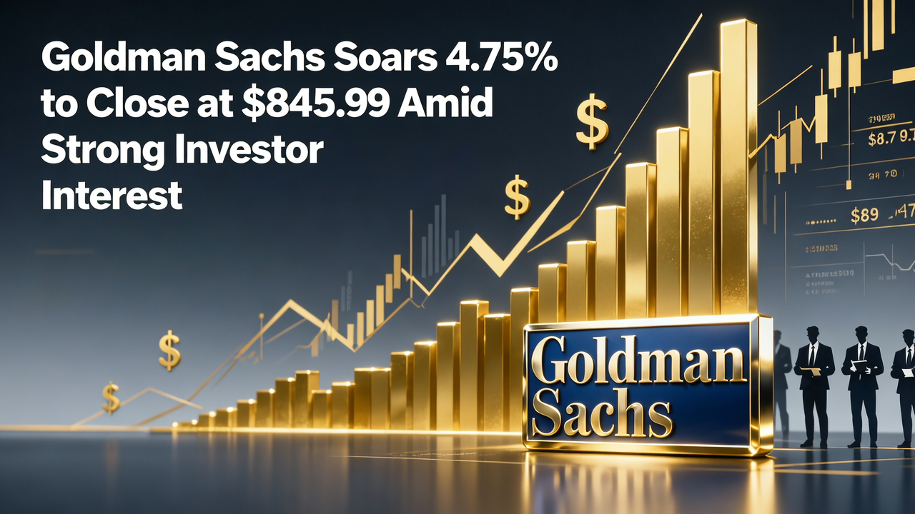 Goldman Sachs Soars 4.75% to Close at $845.99 Amid Strong Investor Interest