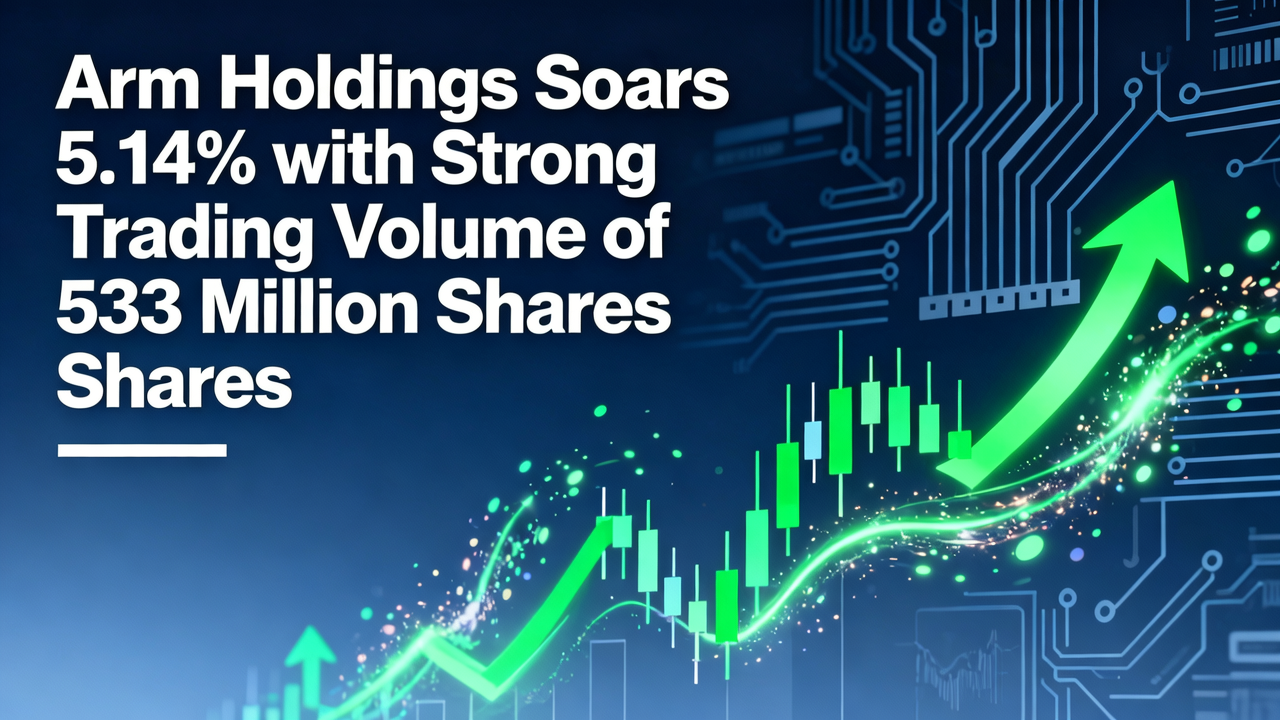 Arm Holdings Soars 5.14% with Strong Trading Volume of 533 Million Shares