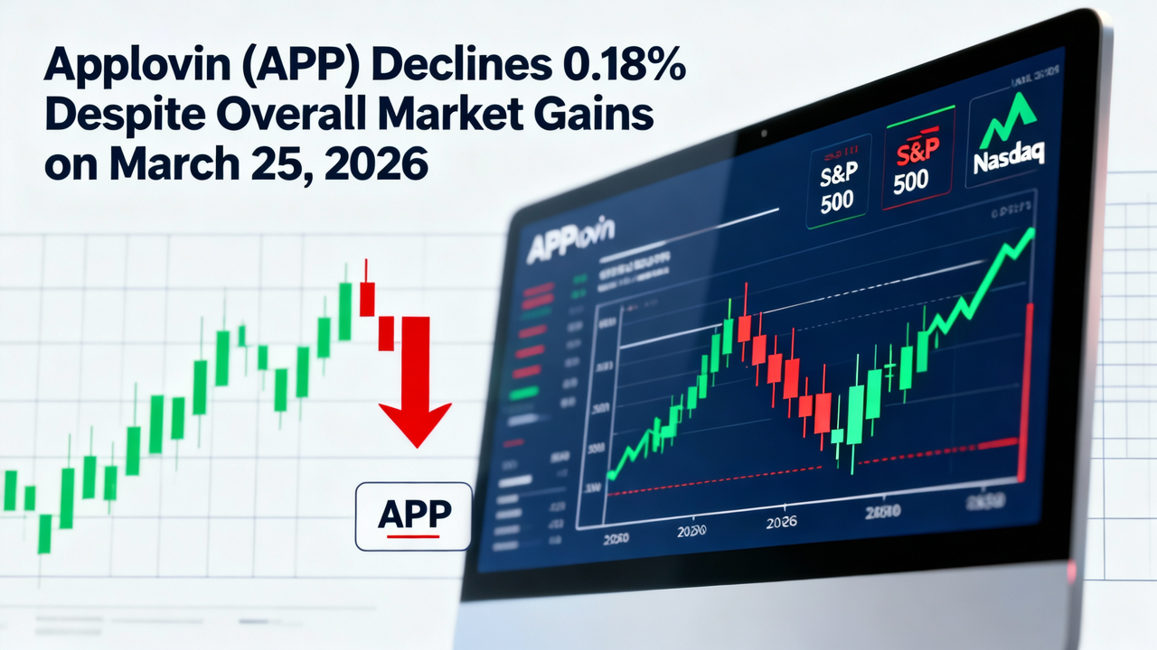 Applovin (APP) Declines 0.18% Despite Overall Market Gains on March 25, 2026