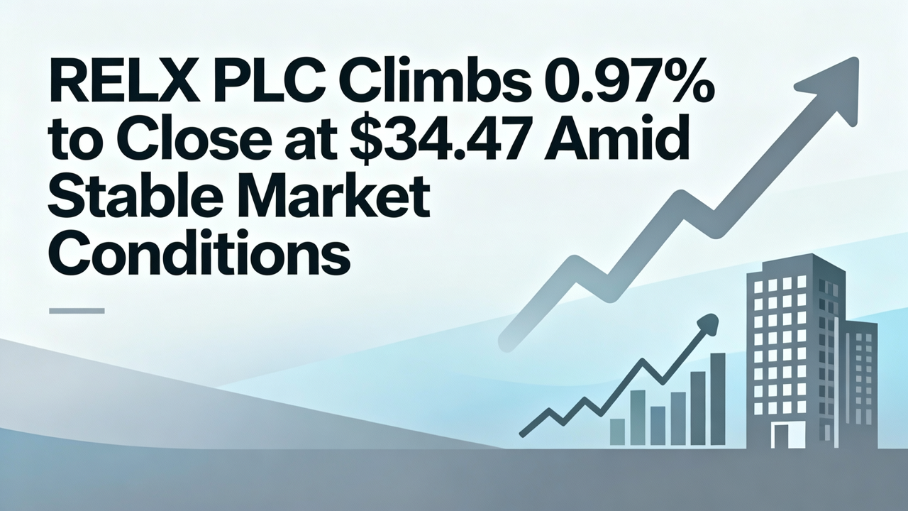 RELX PLC Climbs 0.97% to Close at $34.47 Amid Stable Market Conditions