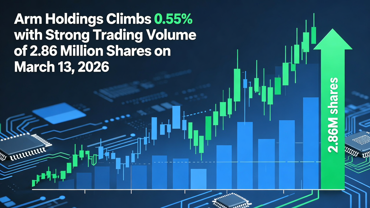 Arm Holdings Climbs 0.55% with Strong Trading Volume of 2.86 Million Shares on March 13, 2026