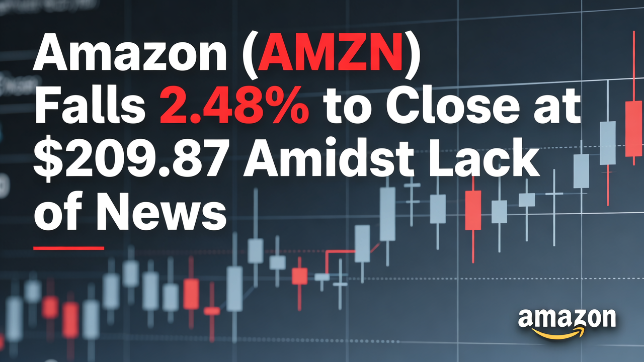 Amazon (AMZN) Falls 2.48% to Close at $209.87 Amidst Lack of News