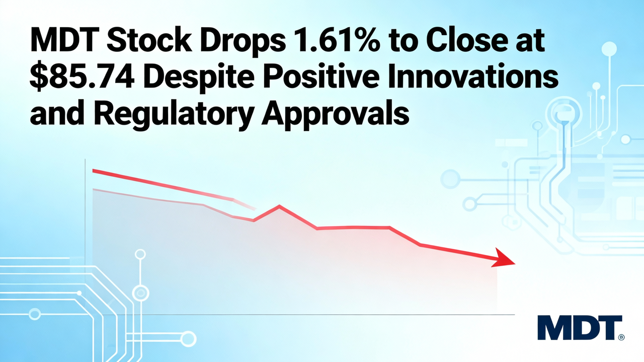 MDT Stock Drops 1.61% to Close at $85.74 Despite Positive Innovations and Regulatory Approvals