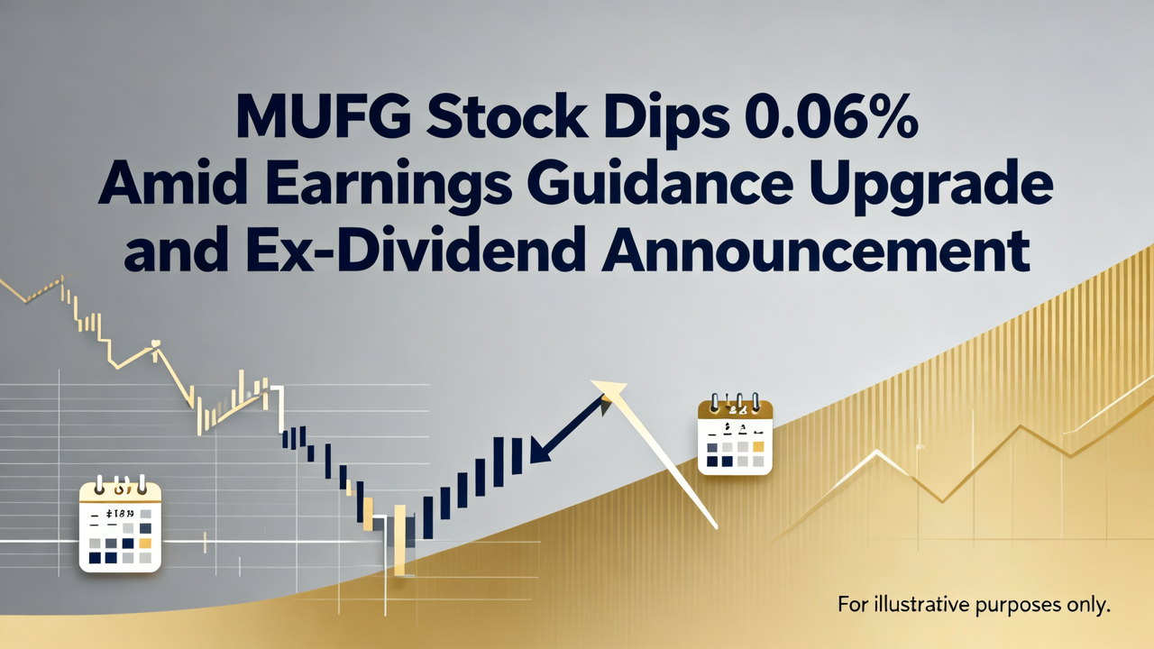 MUFG Stock Dips 0.06% Amid Earnings Guidance Upgrade and Ex-Dividend Announcement