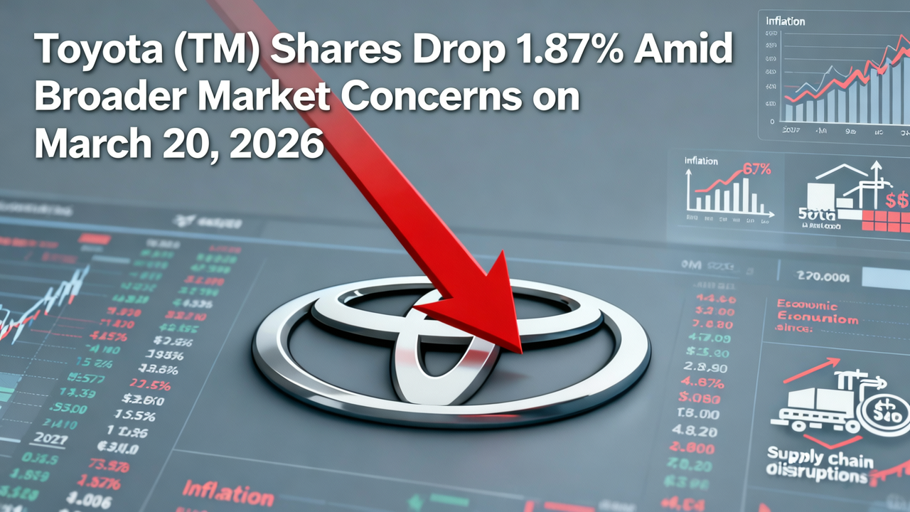 Toyota (TM) Shares Drop 1.87% Amid Broader Market Concerns on March 20, 2026
