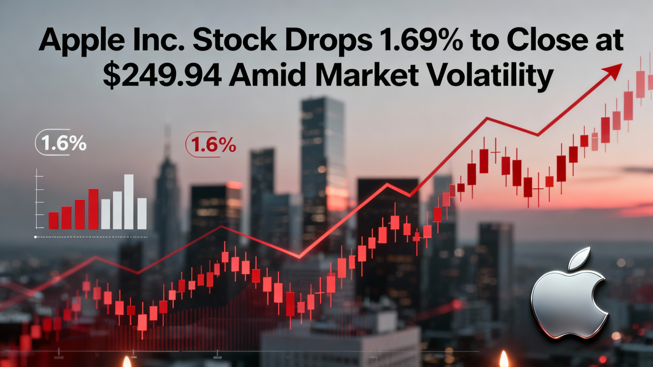 Apple Inc. Stock Drops 1.69% to Close at $249.94 Amid Market Volatility