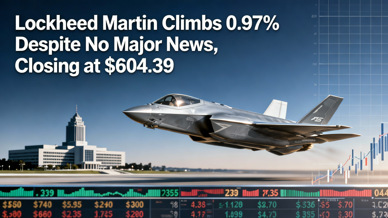 Lockheed Martin Climbs 0.97% Despite No Major News, Closing at $604.39