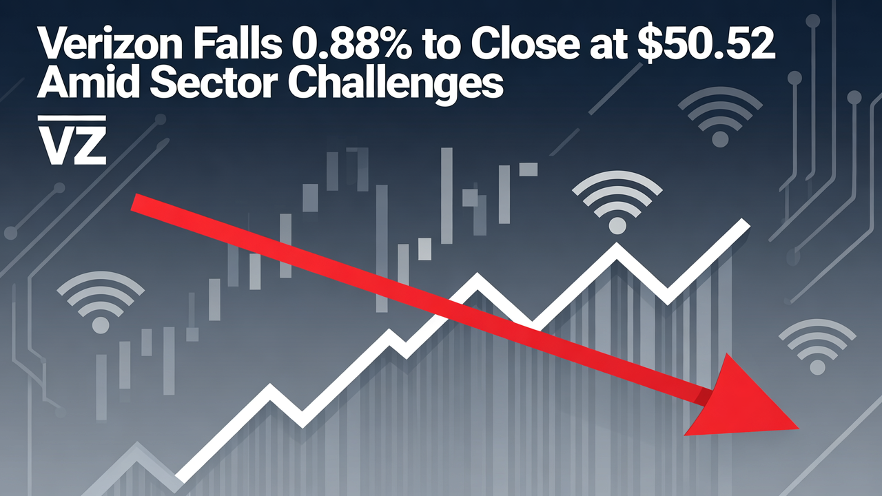 Verizon Falls 0.88% to Close at $50.52 Amid Sector Challenges