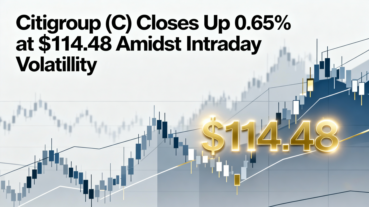 Citigroup (C) Closes Up 0.65% at $114.48 Amidst Intraday Volatility