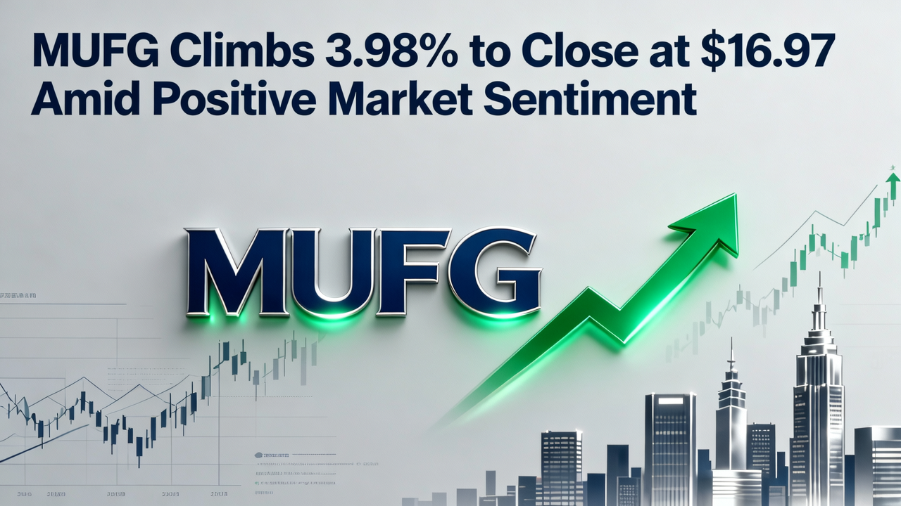 MUFG Climbs 3.98% to Close at $16.97 Amid Positive Market Sentiment