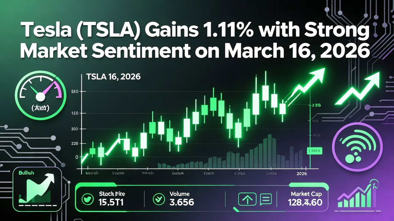 Tesla (TSLA) Gains 1.11% with Strong Market Sentiment on March 16, 2026
