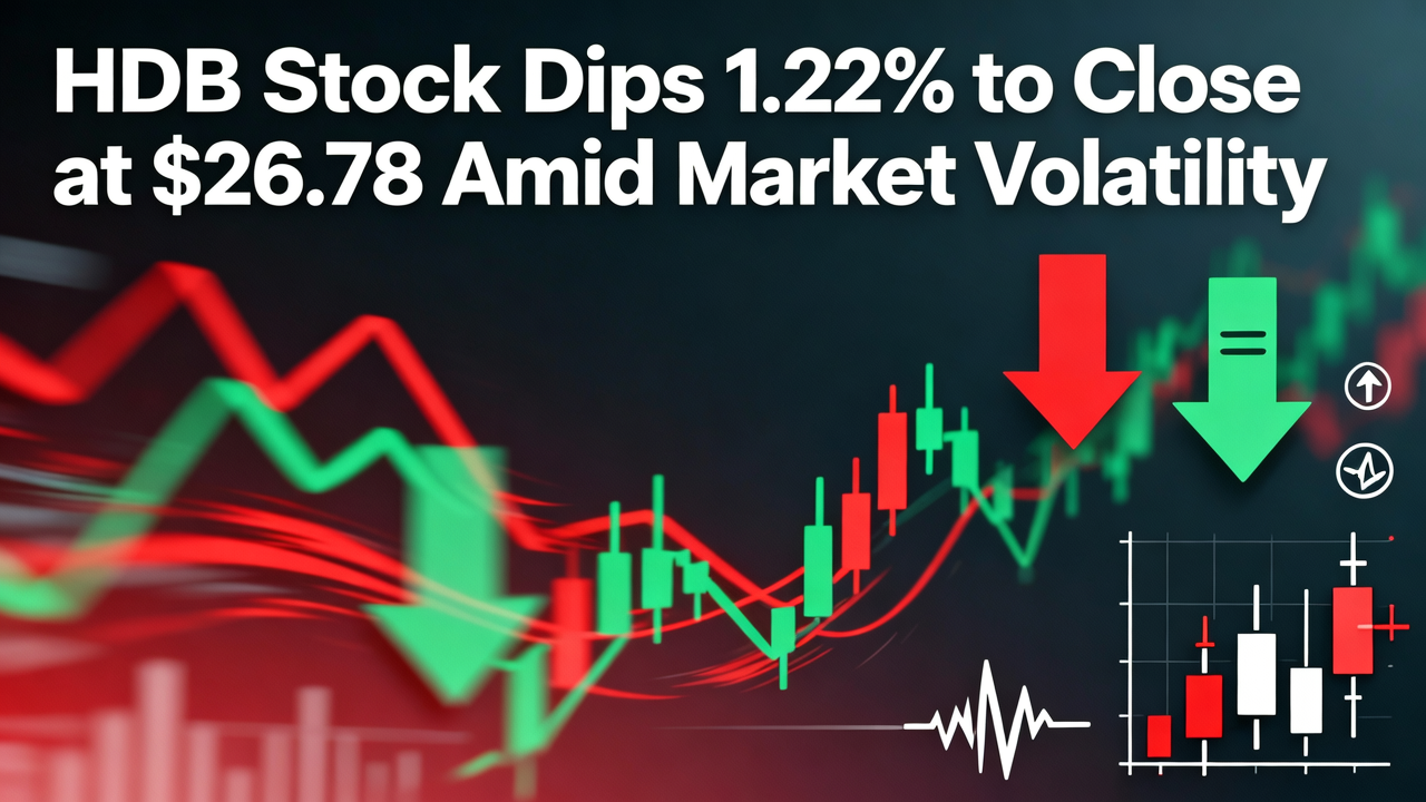 HDB Stock Dips 1.22% to Close at $26.78 Amid Market Volatility