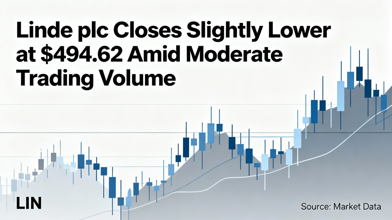 Linde plc Closes Slightly Lower at $494.62 Amid Moderate Trading Volume