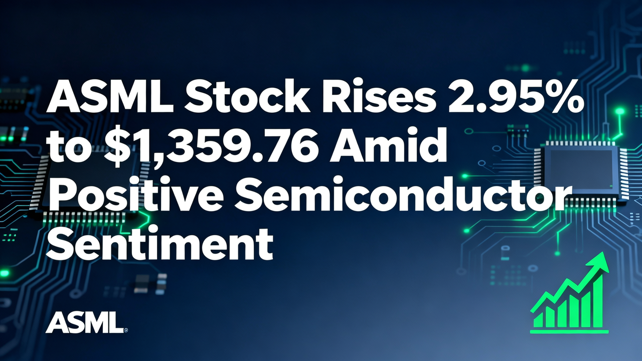 ASML Stock Rises 2.95% to $1,359.76 Amid Positive Semiconductor Sentiment