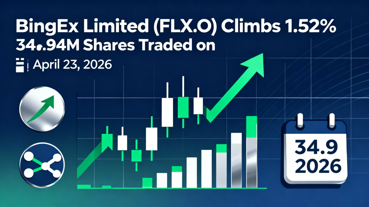 BingEx Limited (FLX.O) Climbs 1.52% with 34.94M Shares Traded on April 23, 2026